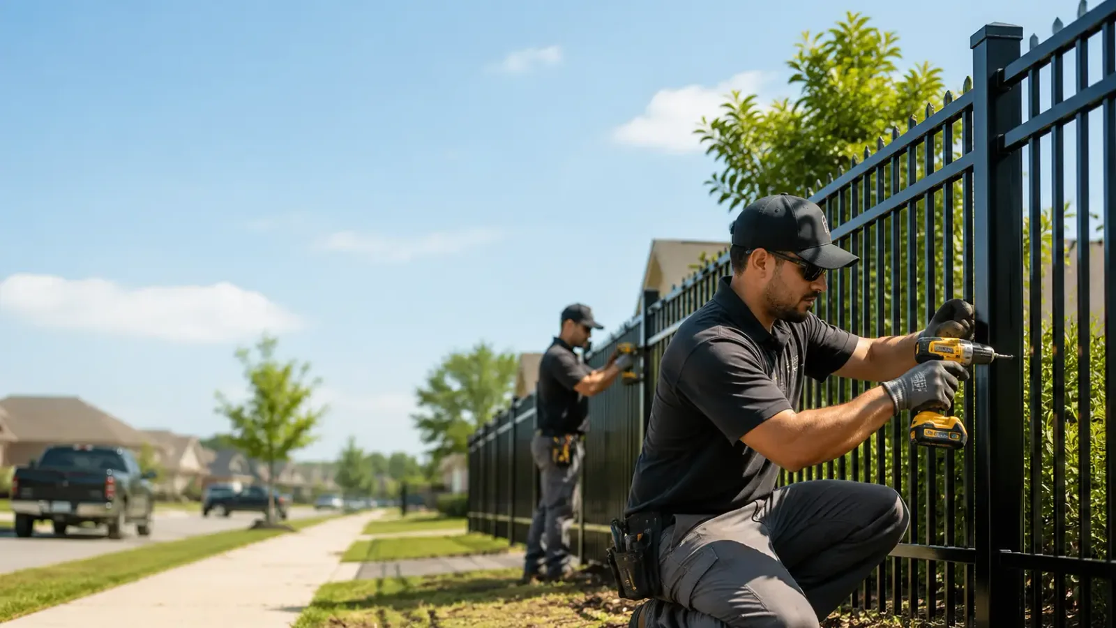 Metal Fence Installation in Sturbridge, MA